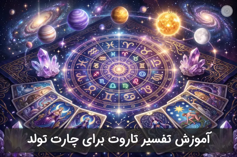 آموزش تفسیر تاروت برای چارت تولد و آسترولوژی